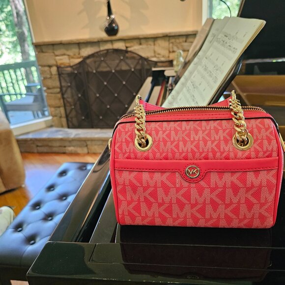 NWOT Bedford Legacy Extra-Small Logo Duffle Crossbody Bag - Picture 8 of 9